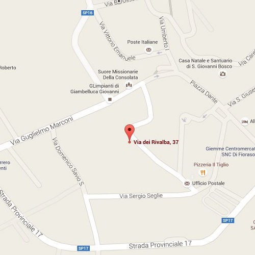 Mappa per la sede di Castelnuovo Don Bosco