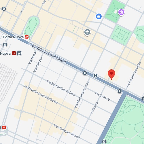 Mappa per la sede di Torino
